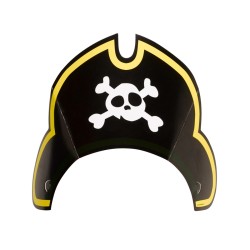 8 CHAPEAUX DE PIRATE PAPIER 