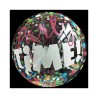 BALLON DECOBUBBLE CONFETTIS MULTIPARTY TIME  OR  45 CM 