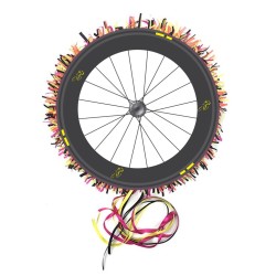 PINATA RONDE COURSE CYCLISTE  A TAPER OU A TIRER 30 CM 