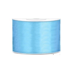 RUBAN SATIN BLEU CIEL 50 MM X 25 M