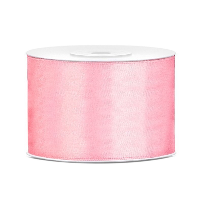 RUBAN SATIN ROSE CLAIR 50 MM X 25 M RUBAN SATIN ROSE CLAIR 50 MM X 25 M