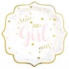 10 ASSIETTES BABY GIRL 21 CM