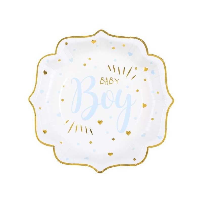 10 ASSIETTES BABY BOY 21 CM 