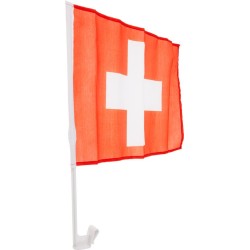 2 DRAPEAUX DE VOITURE SUISSE EN TISSU