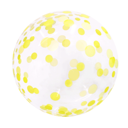 BALLON DECOBUBBLE GRAND CONFETTIS OR 45 CM