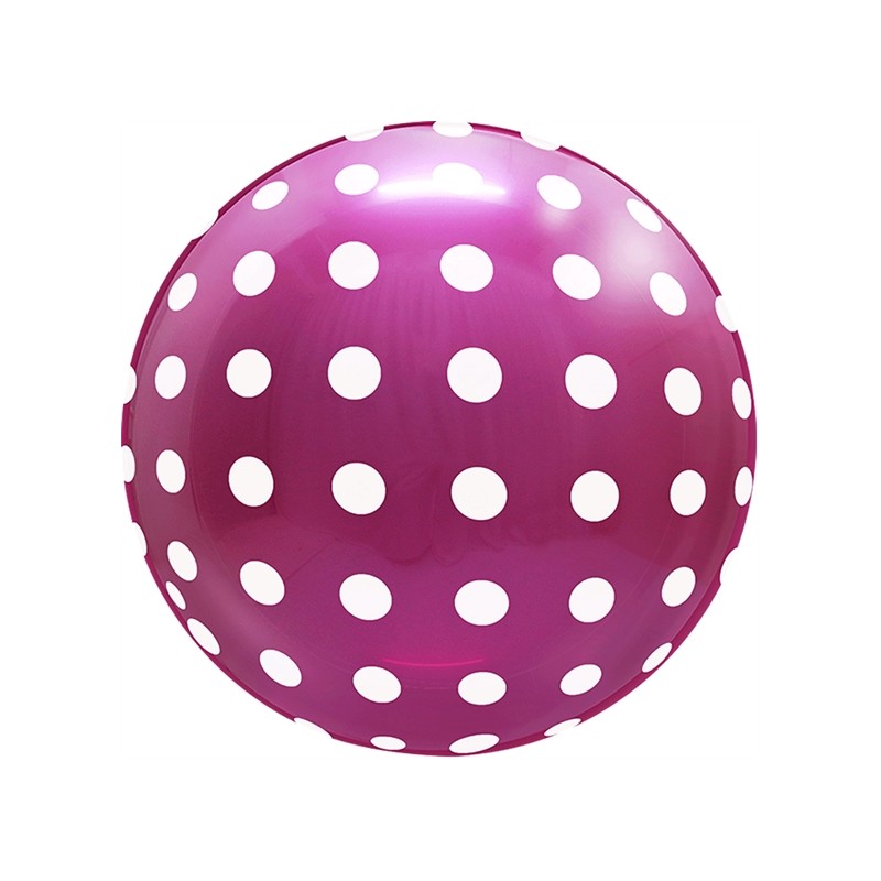 BALLON BOBO BUBBLE VIOLET AVEC POIDS BLANC 45 CM 