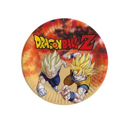 8 ASSIETTES RONDES DRAGON BALL Z 