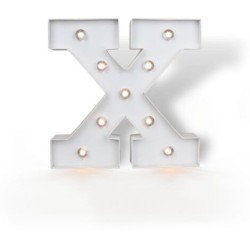 LETTRE X LED BLANCHE 25 CM 