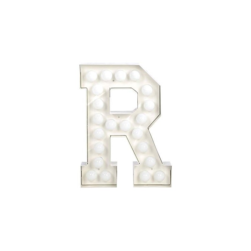 LETTRE R LED BLANCHE 25 CM 