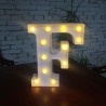 LETTRE F LED BLANCHE 25 CM 