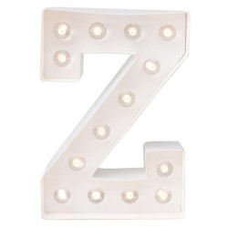 LETTRE Z LED BLANCHE 25 CM