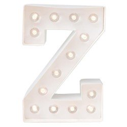 LETTRE Z LED BLANCHE 25 CM 