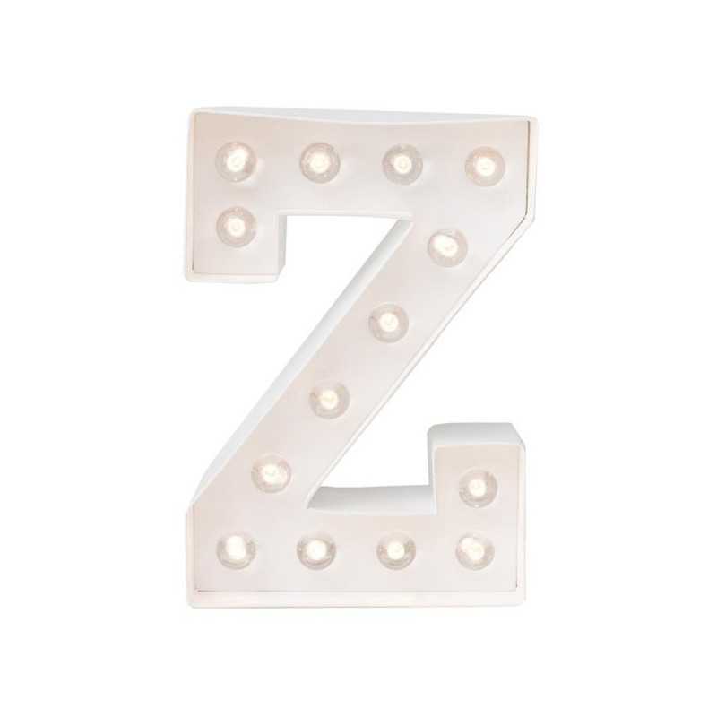 LETTRE Z LED BLANCHE 25 CM