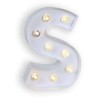 LETTRE S LED BLANCHE 25 CM  LETTRE S LED BLANCHE 25 CM