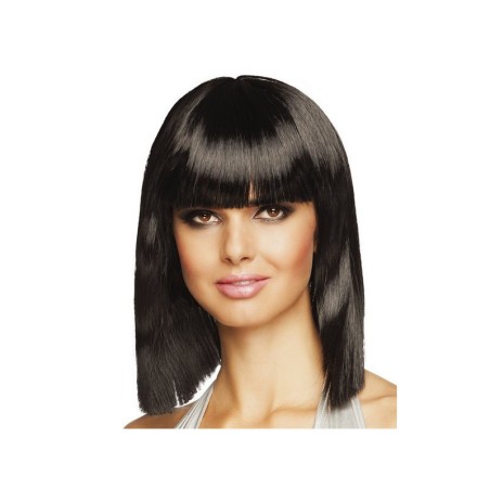 PERRUQUE NOIRE CARREE COURTE 
