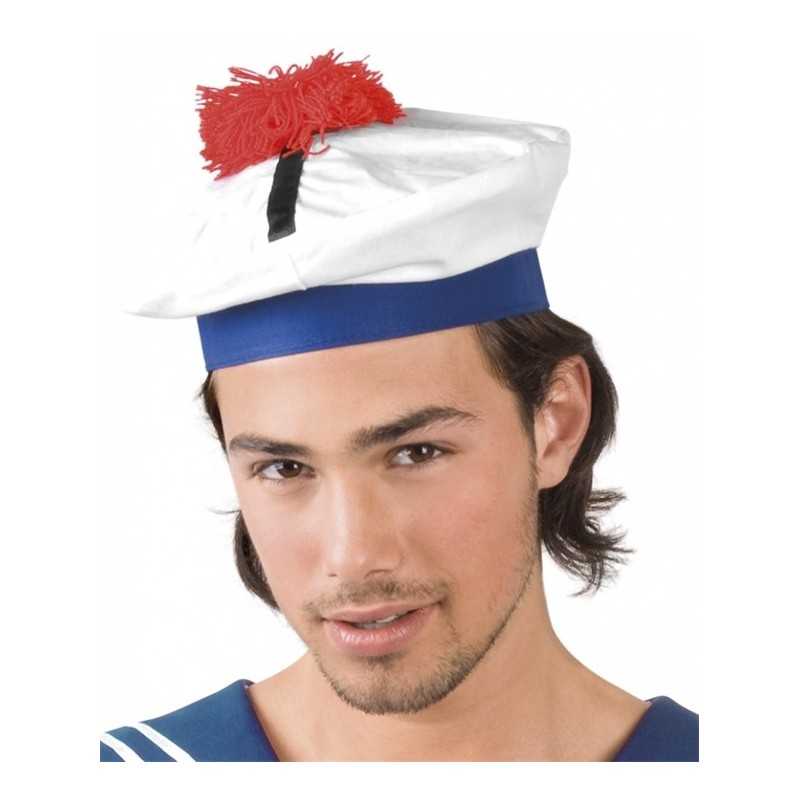 BERET DE MARIN MOUSSAILLON POMPOM ROUGE
