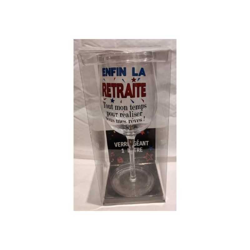 VERRE GEANT XXXL ENFIN LA RETRAITE 1L