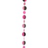 GUIRLANDE CERCLE ROSE ET NOIR  125 CM 