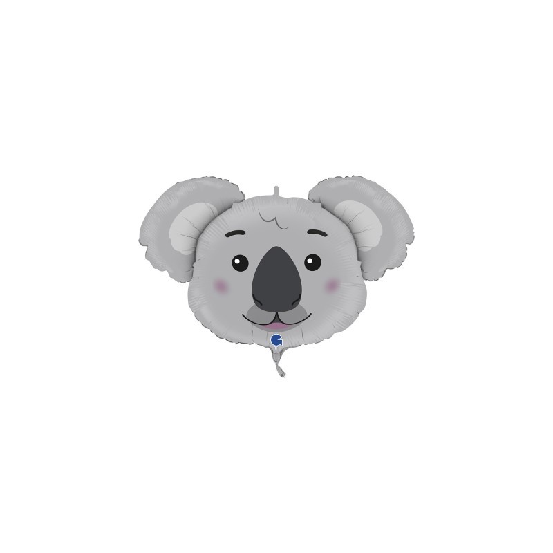 BALLON METALLIQUE TETE KOALA 14"