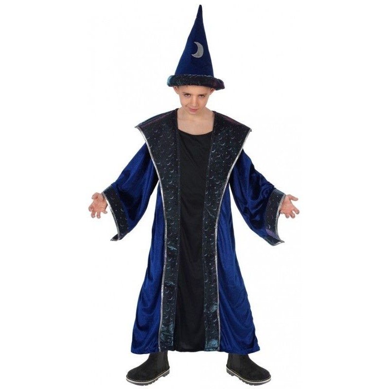DEGUISEMENT MAGICIEN SORCIER BLEU NUIT CORNELIUS TAILLE 128