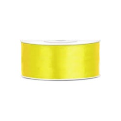 RUBAN SATIN  JAUNE 25 MM X 25 M 