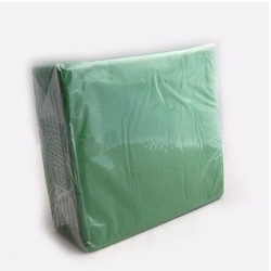 40 SERVIETTES SUN OUATE UNIE 38 X 38 CM VERT SAPIN