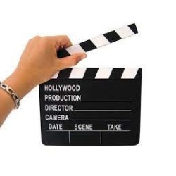 CLAP DE CINEMA OU CLAP BOARD 20 X 18 CM