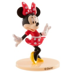 FIGURINE MINNIE ROBE ROUGE 9 CM