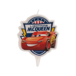 BOUGIE 2D CARS FLASH MC QUEEN 7.5 CM 