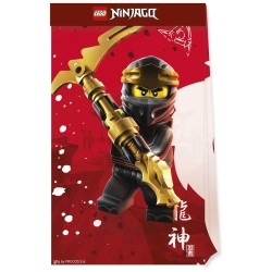 4 SACS EN PAPIER  BONBONS LEGO NINJAGO 