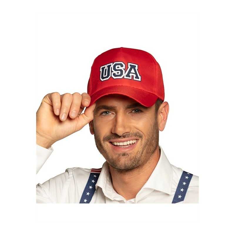 CASQUETTE ROUGE USA 