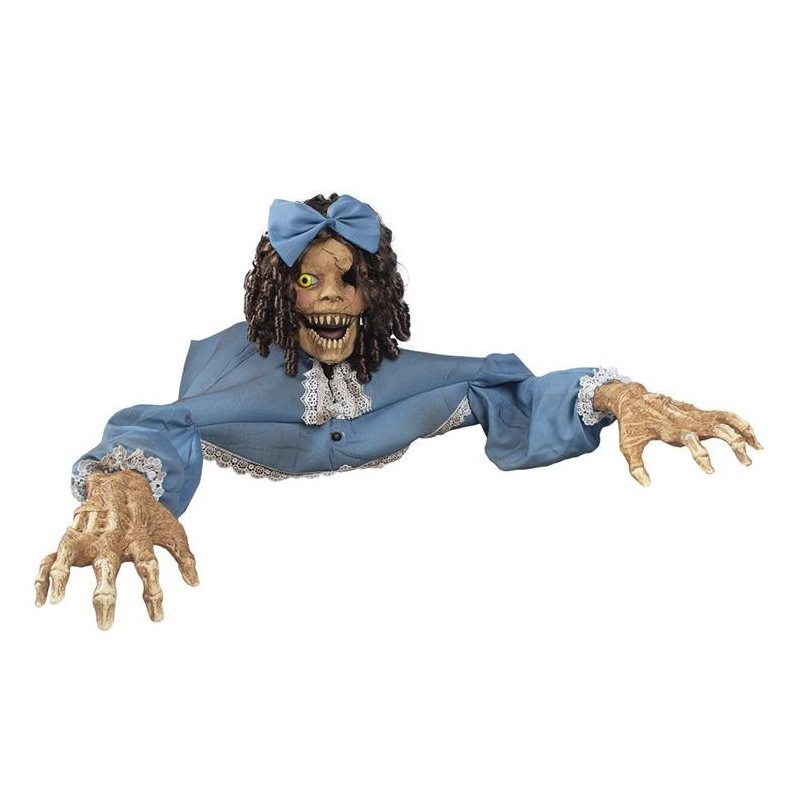 DECORATION HALLOWEEN FILLE RAMPANTE EFFRAYANTE 125 CM 