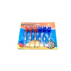6 FLECHETTES ROUGE ET BLEU 