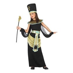 DEGUISEMENT ENFANT FILLE REINE DE L'EGYPTE CLEOPATRE NOIRE TAILLE 10-12 ANS