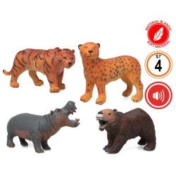 1 FIGURINE ANIMAUX SAUVAGE SONORE 26 CM 3 MODELES ASSORTIS
