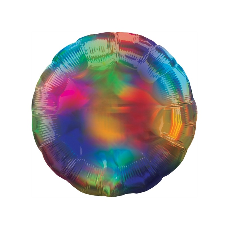 BALLON METALLIQUE ROND IRIDESCENT 45 CM 