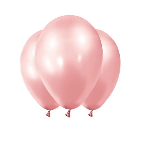 12 BALLONS LATEX 28 CM ROSE GOLD