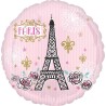 BALLON METALLIQUE ROND PARIS 43 CM  BALLON METALLIQUE ROND PARIS 43 CM