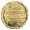 BALLON METALLIQUE ROND ECAILLES OR 43 CM 