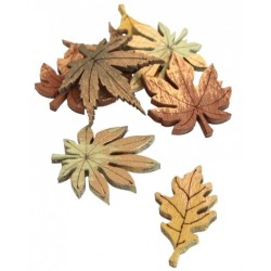 SACHET DE CONFETTIS FEUILLES AUTOMNE 3.5 CM 