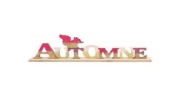 CENTRE DE TABLE LETTRES AUTOMNE 32 CM