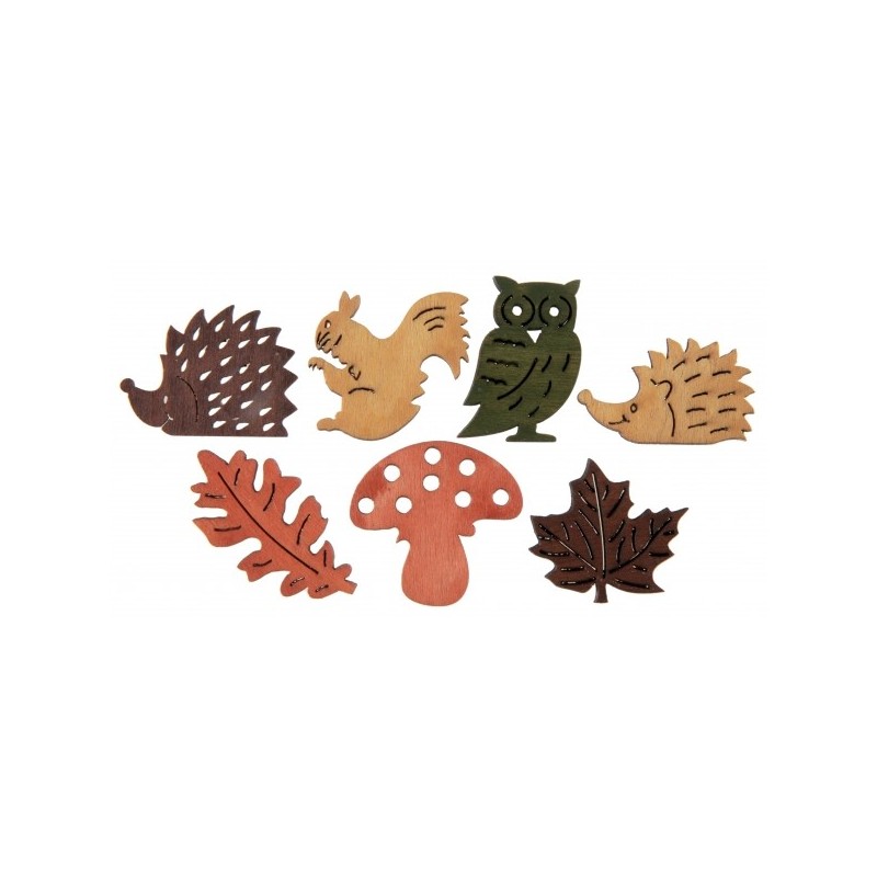 DECORATIONS A PARSEMER AUTOMNE BOITE DE 27 PIECES DECORATIONS A PARSEMER AUTOMNE BOITE DE 27 PIECES