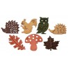 DECORATIONS A PARSEMER AUTOMNE BOITE DE 27 PIECES DECORATIONS A PARSEMER AUTOMNE BOITE DE 27 PIECES