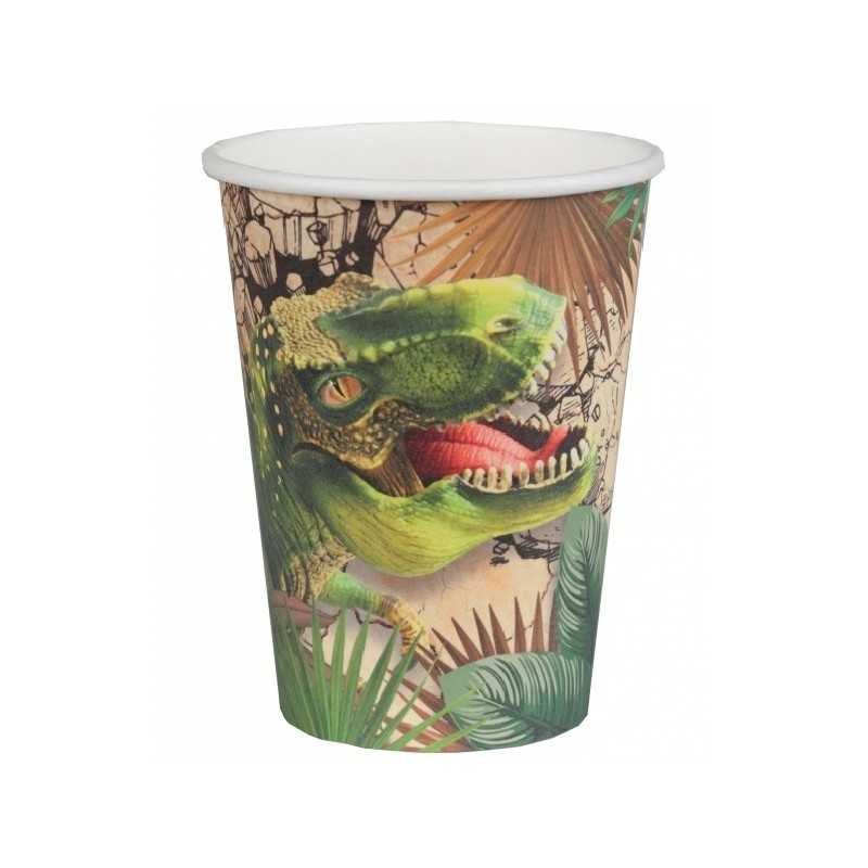 10 GOBELETS DINOSAURE 250 ML