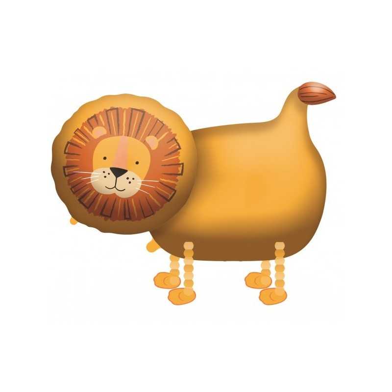 BALLON METALLIQUE AIRWALKER LION 59 X 96 CM