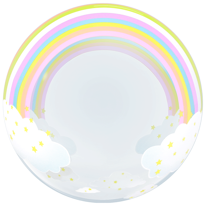 BALLON BOBO BUBBLE ARC EN CIEL 50 CM 