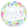 BALLON BOBO BUBBLE HAPPY BIRTHDAY MULTICOULEUR 20" 50 cm 