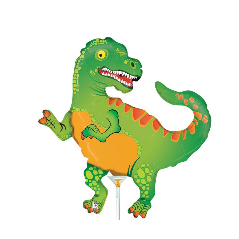 BALLON METALLIQUE  DINOSAURES T-REX 26 CM 