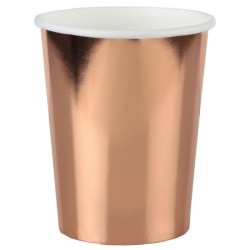 10 GOBELETS BRILLANT  ROSE GOLD 