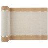 CHEMIN DE TABLE NOEL CHIC BEIGE AVEC BORDURE ECRU 28 CM X 250 CM 